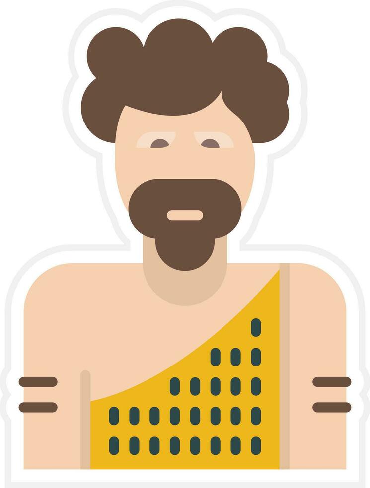 Neanderthal Man Vector Icon