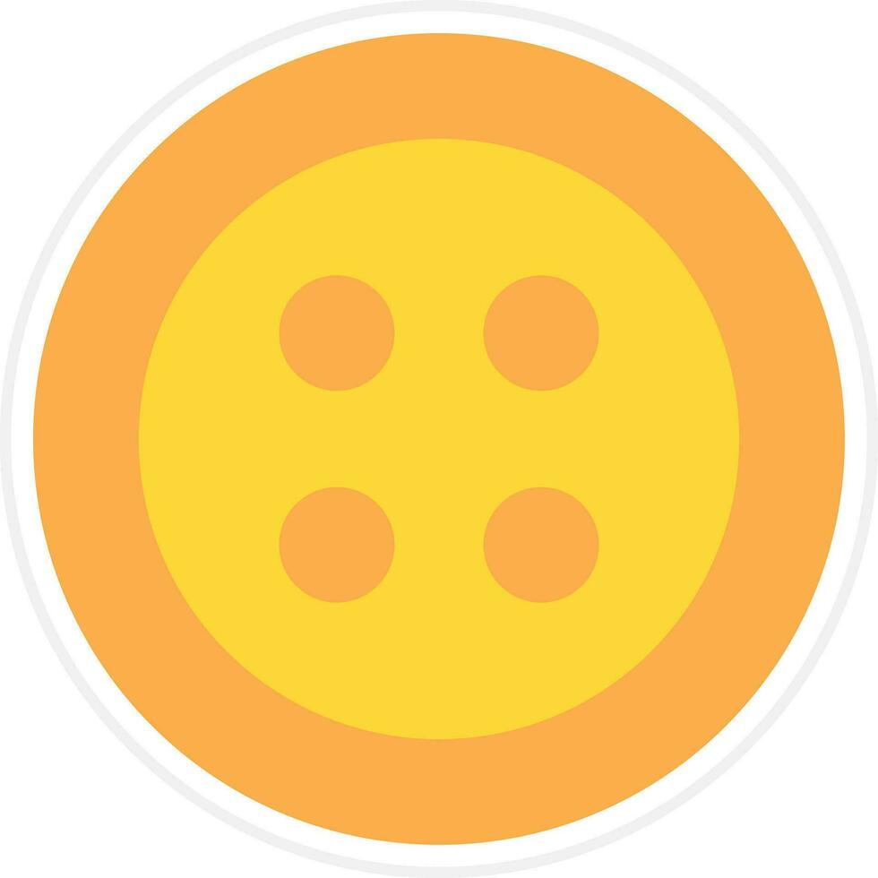 Clothing Button Vector Icon