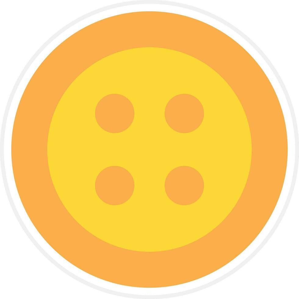 Clothing Button Vector Icon