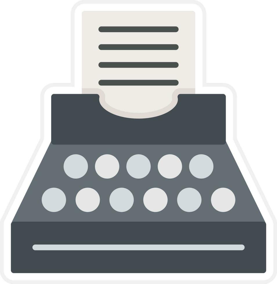 Typewriter Vector Icon