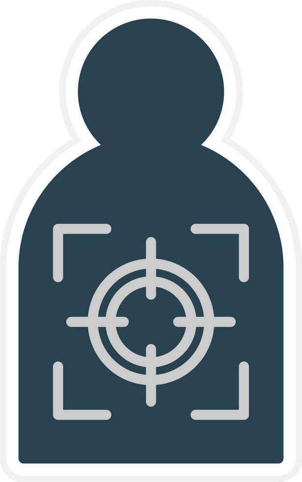 Police Shooting Vector Icon