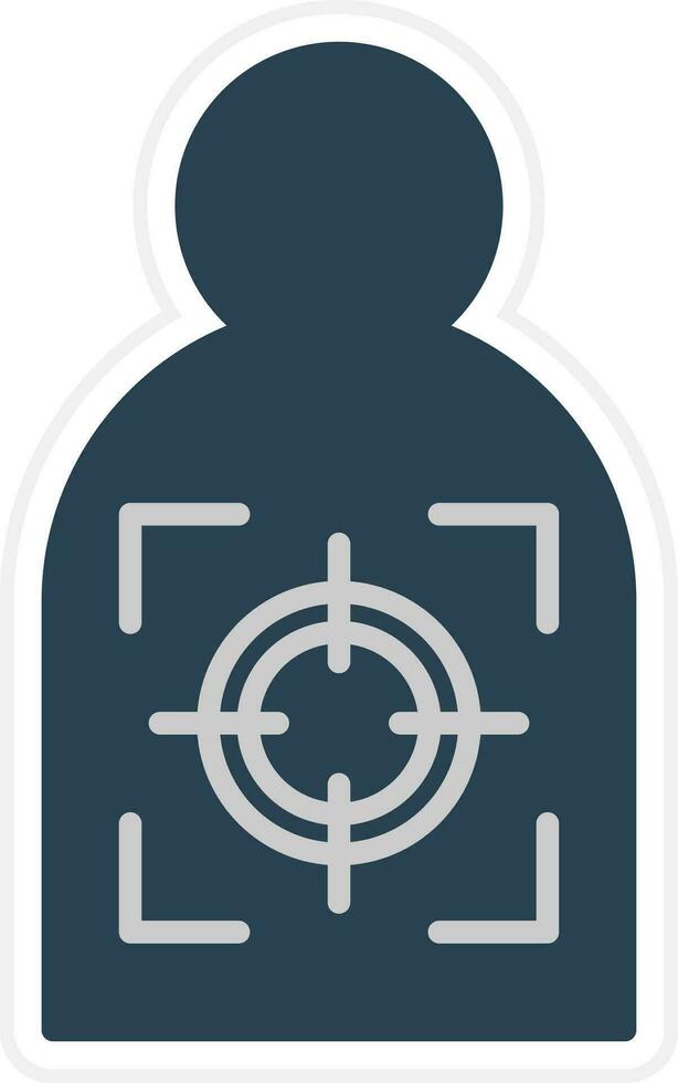 Police Shooting Vector Icon