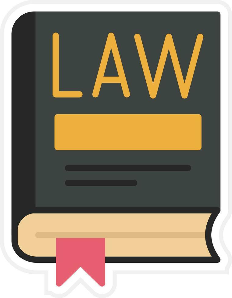 Law Book Vector Icon