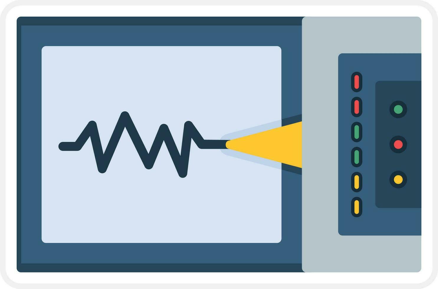 sismógrafo vector icono