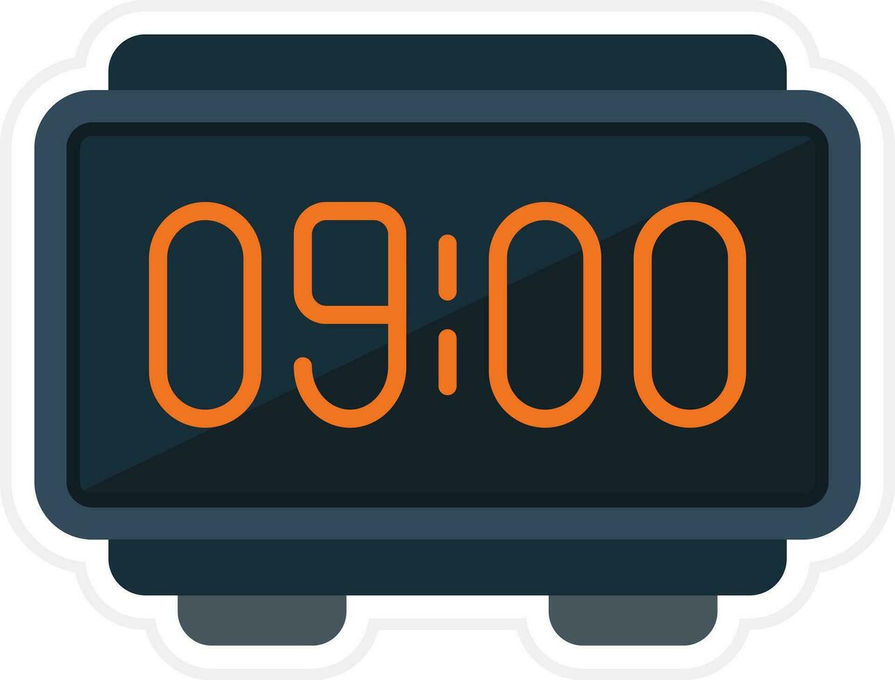 Digital Clock Vector Icon