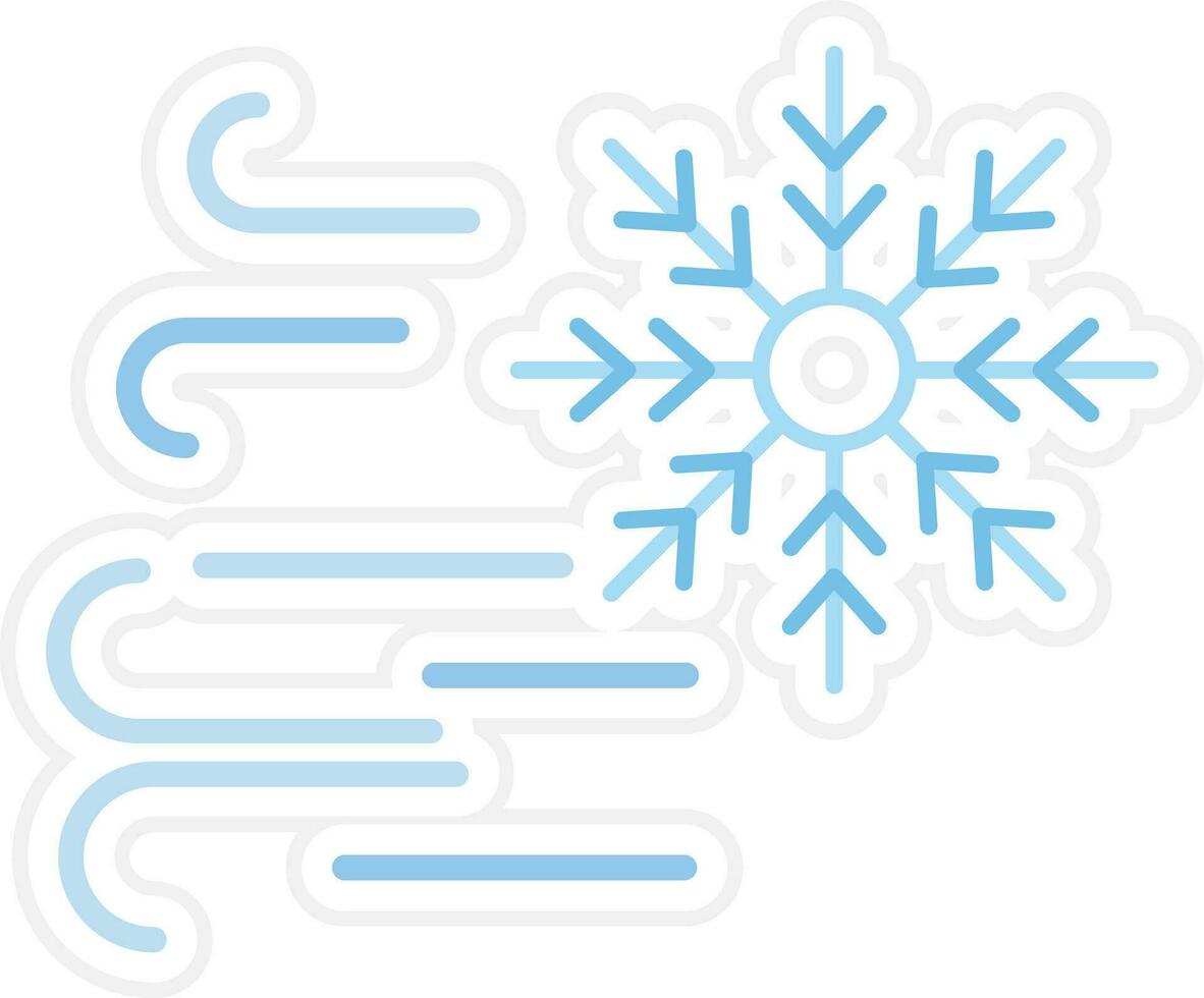 Cold Wave Vector Icon