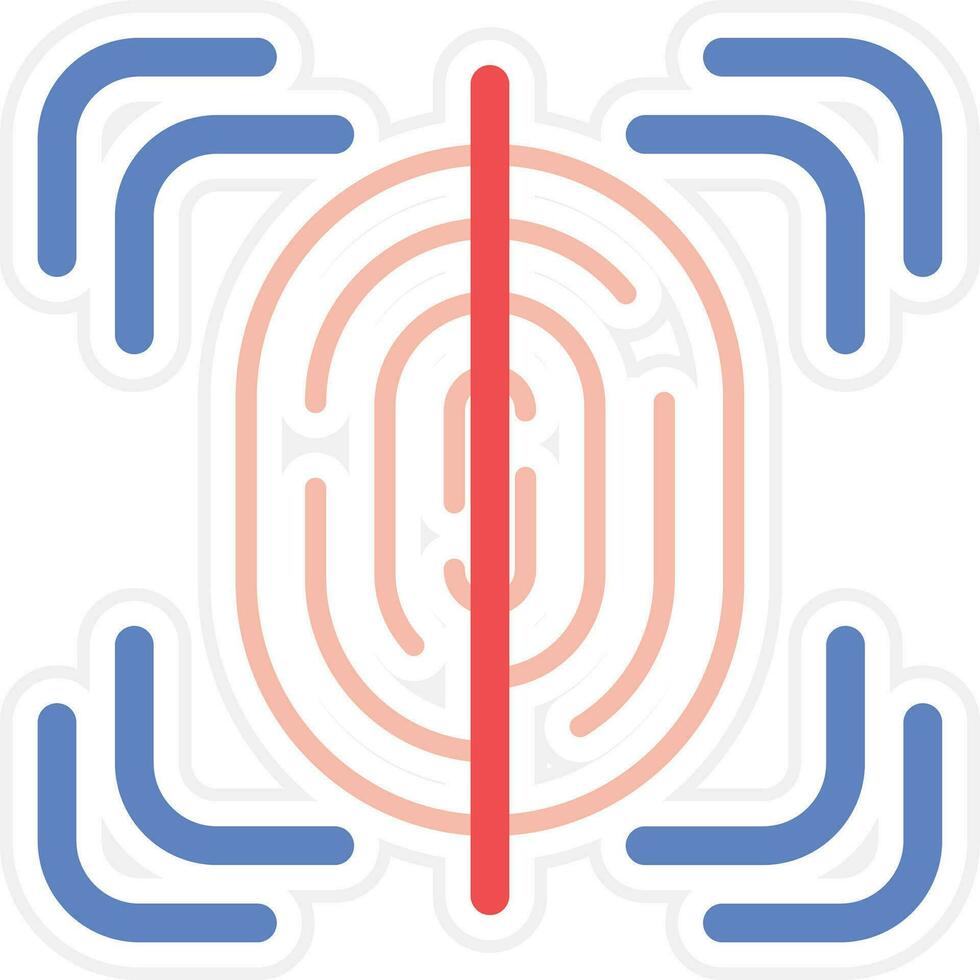Fingerprint Scan Vector Icon