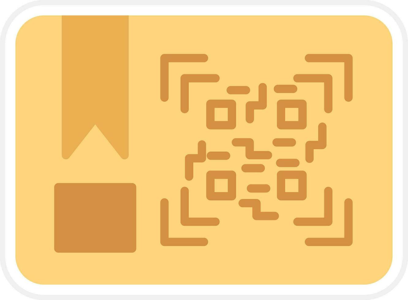 paquete qr código vector icono