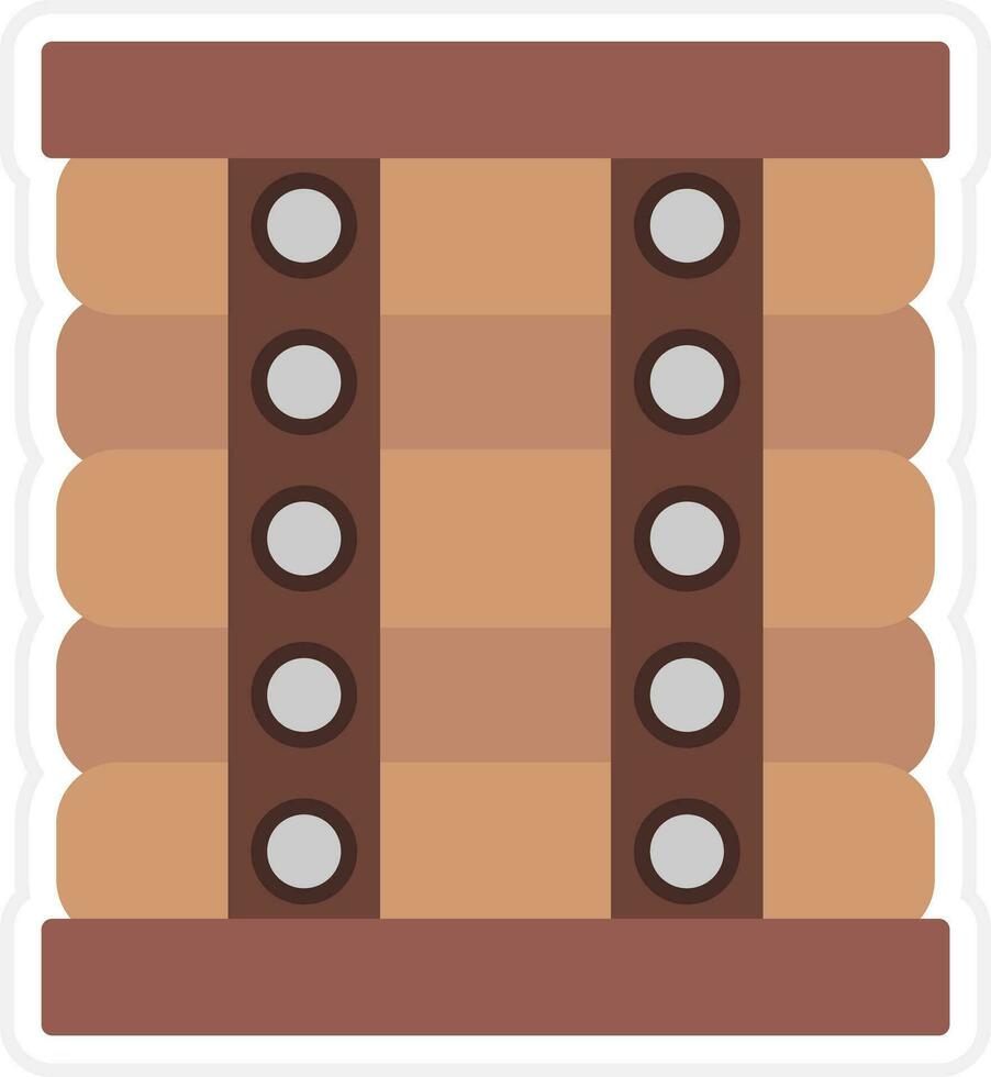 Wooden Box Vector Icon