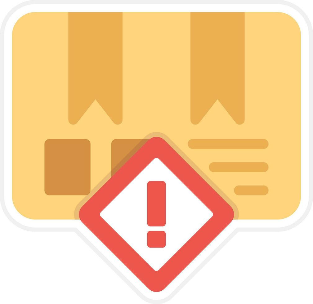 Delivery Warning Vector Icon