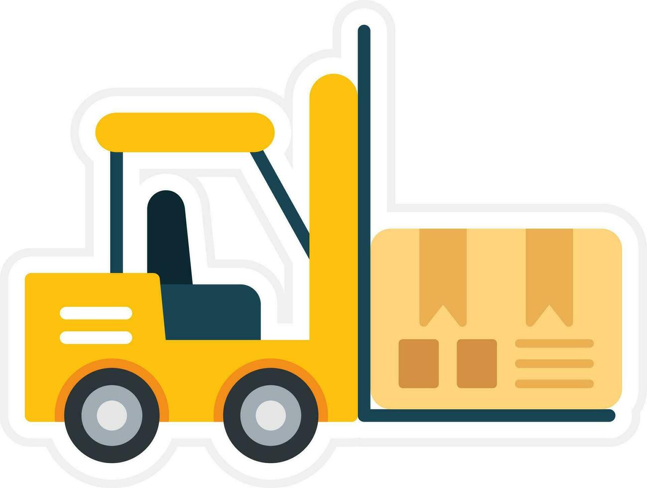 Forklift Vector Icon