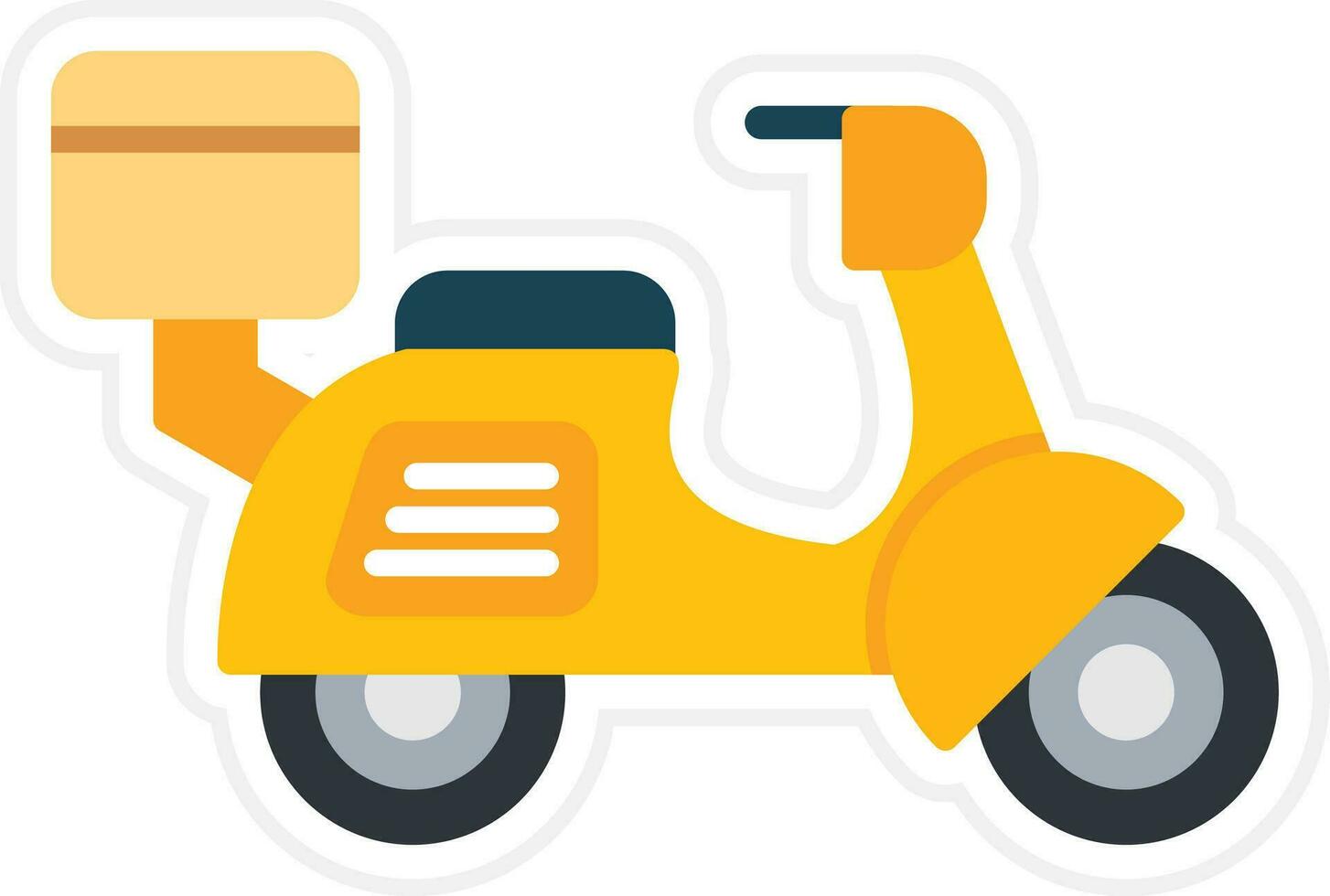 Motorbike Delivery Vector Icon