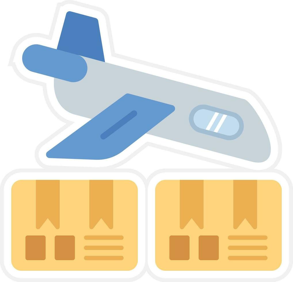 Airplane Delivery Vector Icon