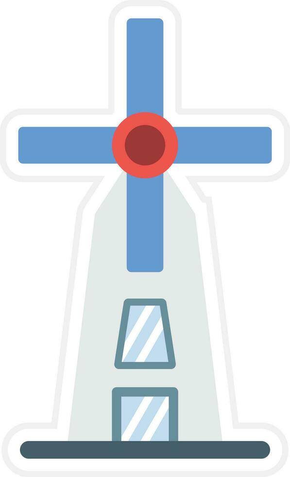 Windmill Vector Icon