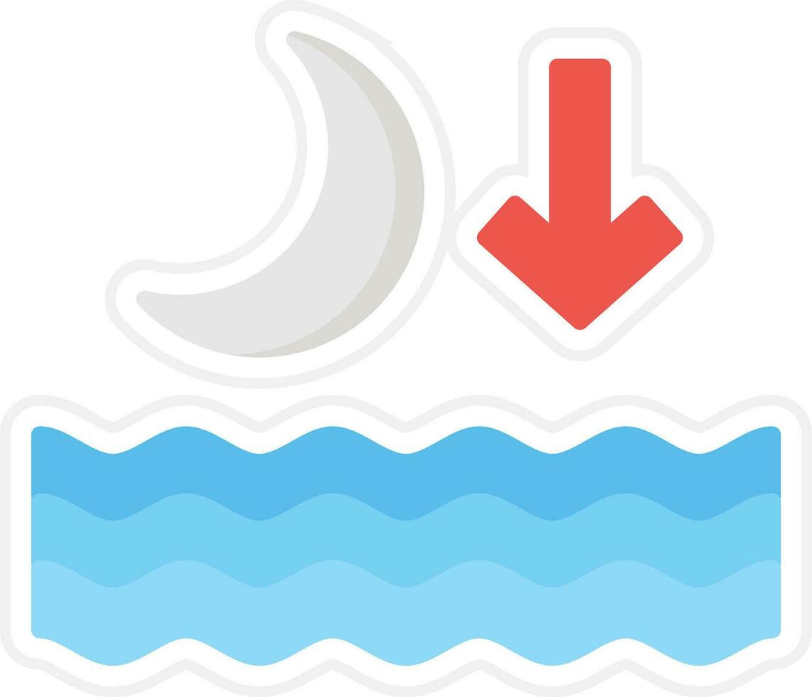 Low Tide Vector Icon