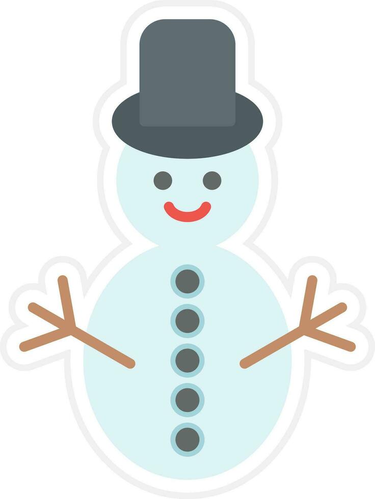 Snowman Vector Icon