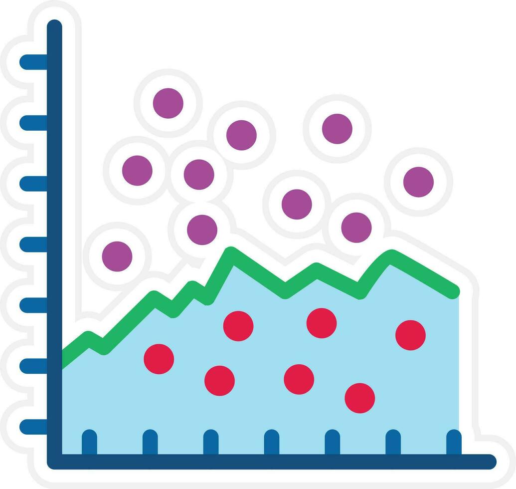Scatter Graph Vector Icon