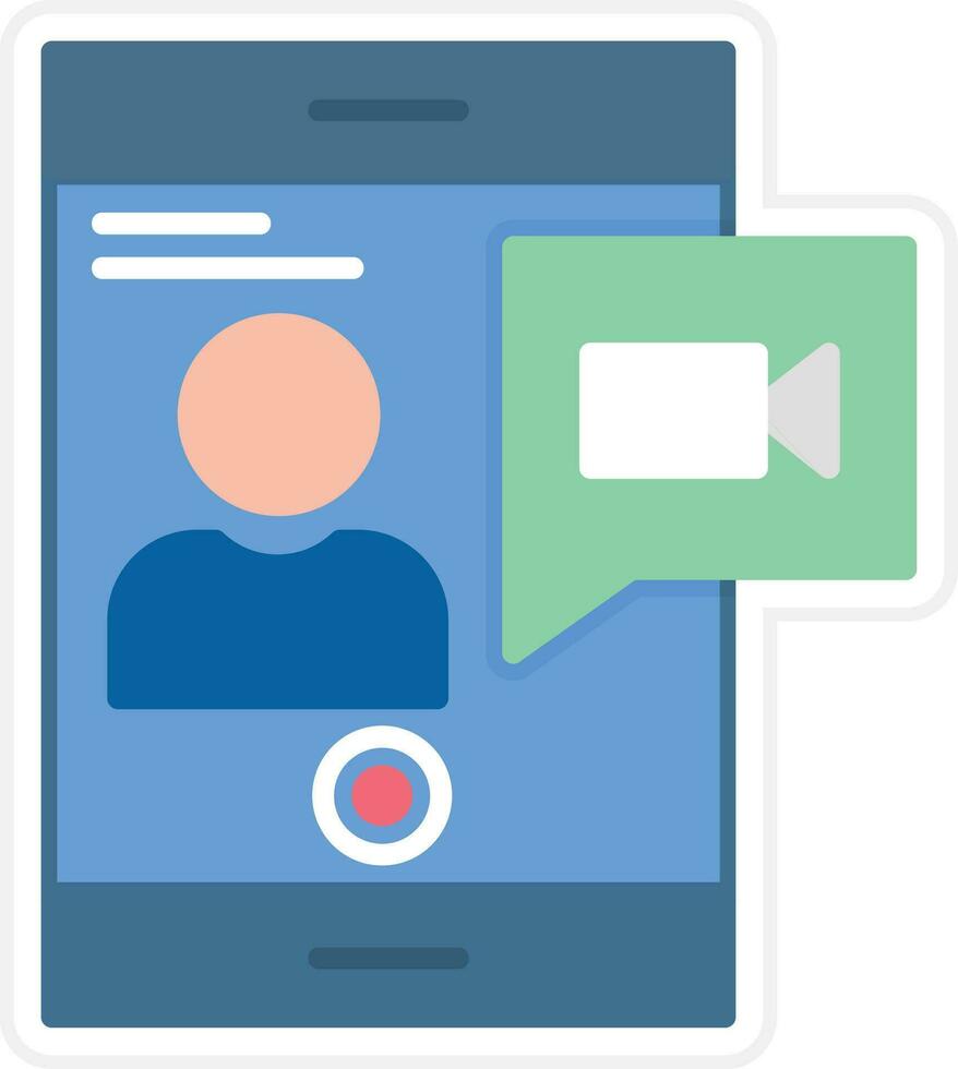 Video Call Vector Icon