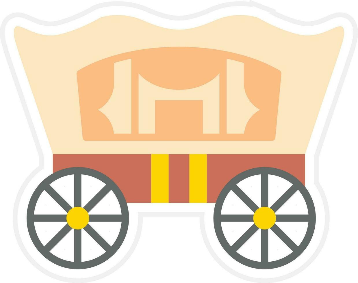 Desert Carriage Vector Icon