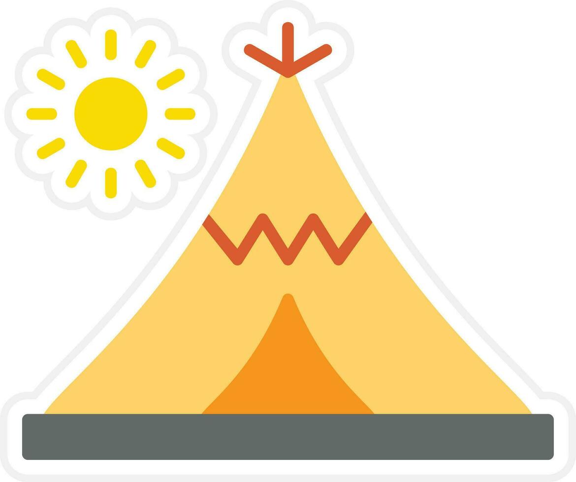 Desierto tipi vector icono