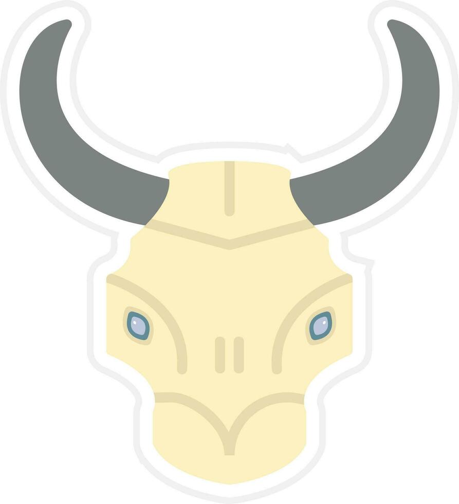 Bull Skull Vector Icon