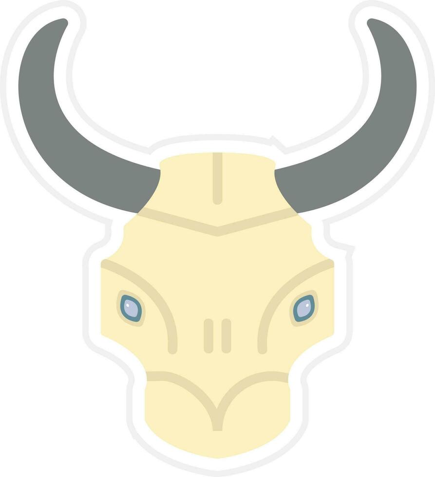 Bull Skull Vector Icon