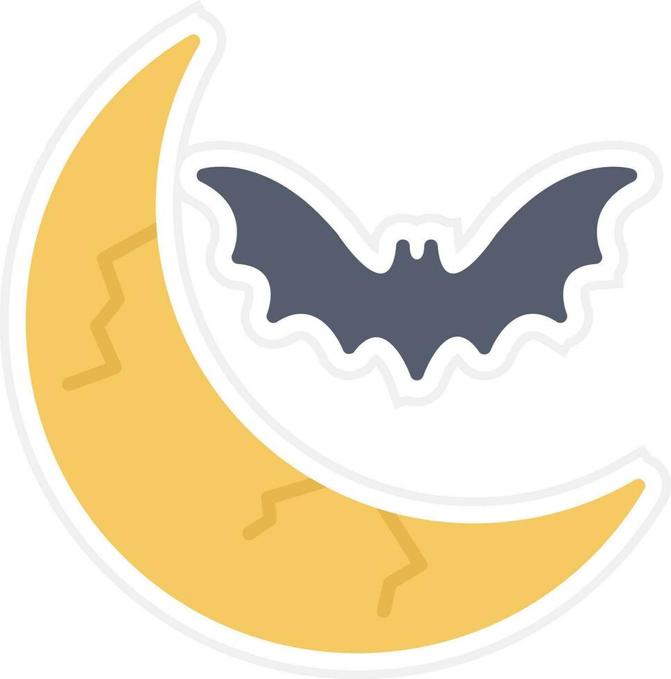 Halloween Moon Vector Icon