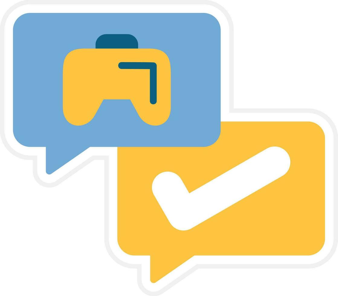 Game Chat Vector Icon