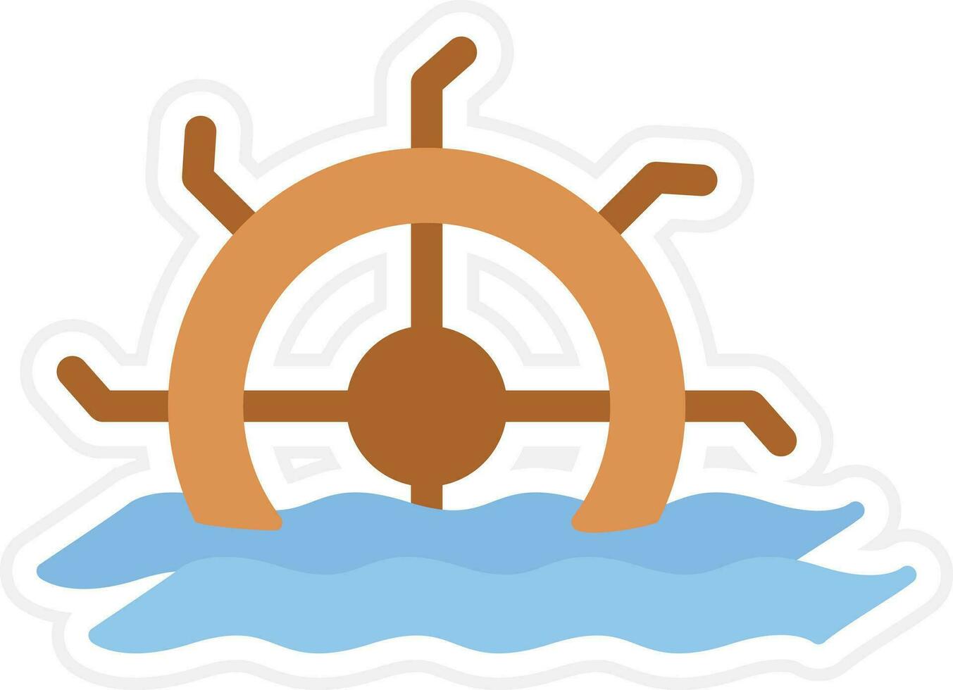 Water Mill Vector Icon
