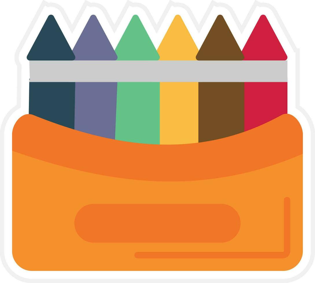 icono de vector de crayones