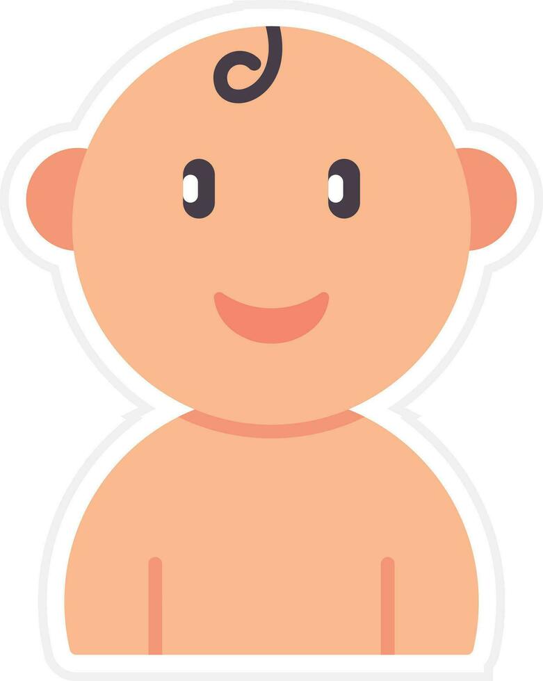 Baby Smile Vector Icon