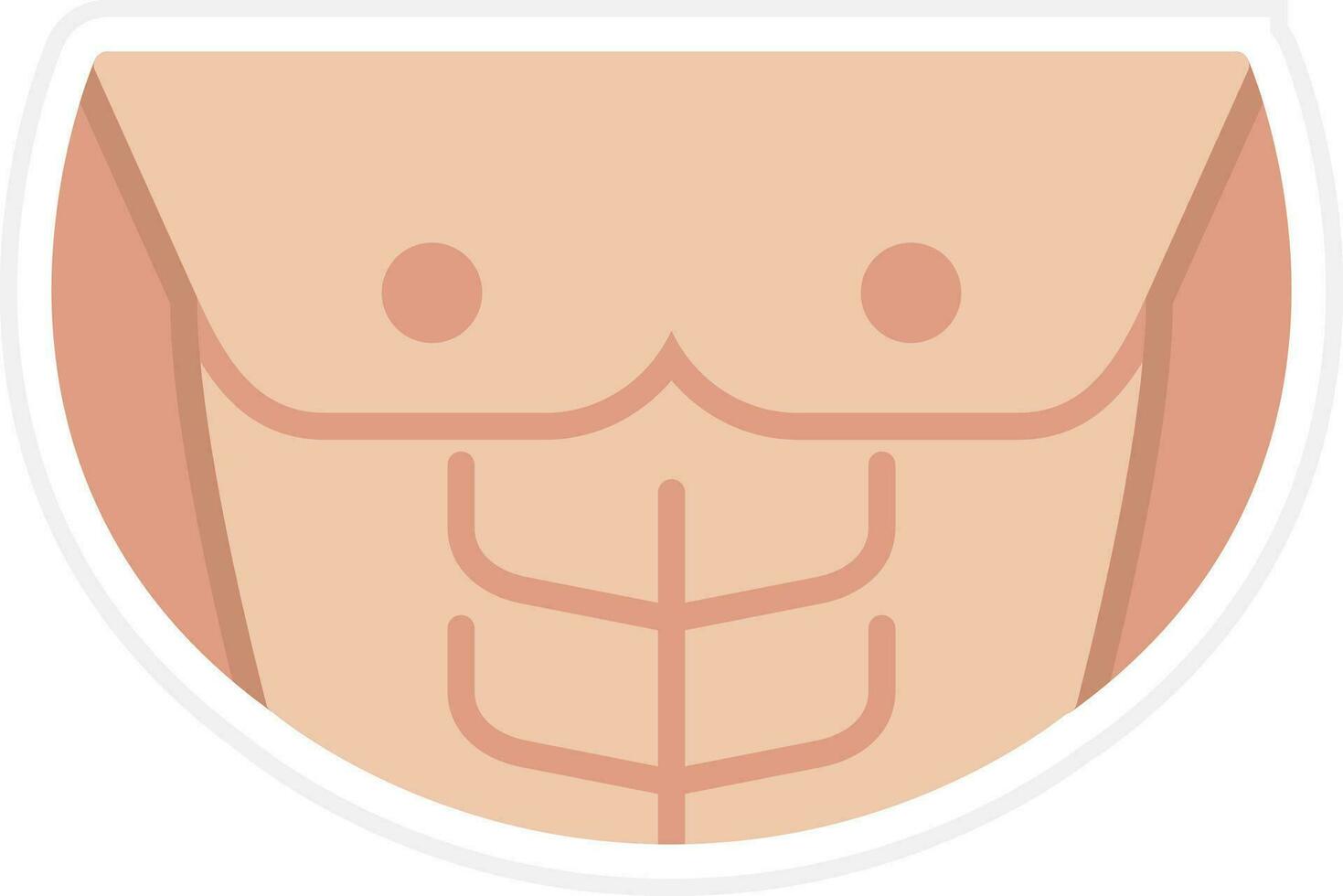 Chest Muscle Vector Icon