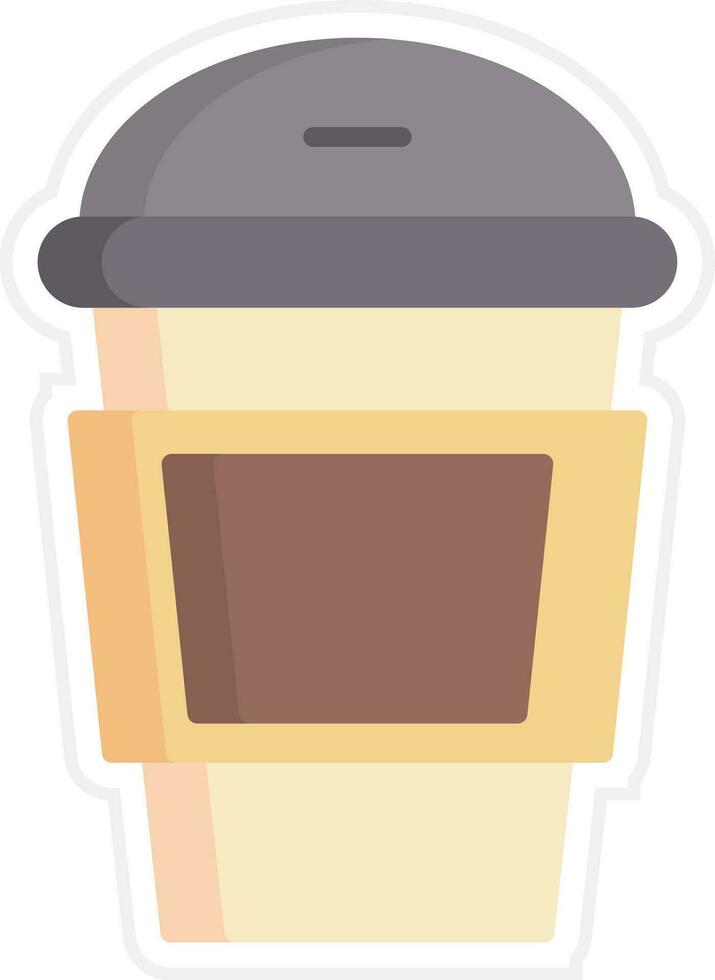 icono de vector de taza de café