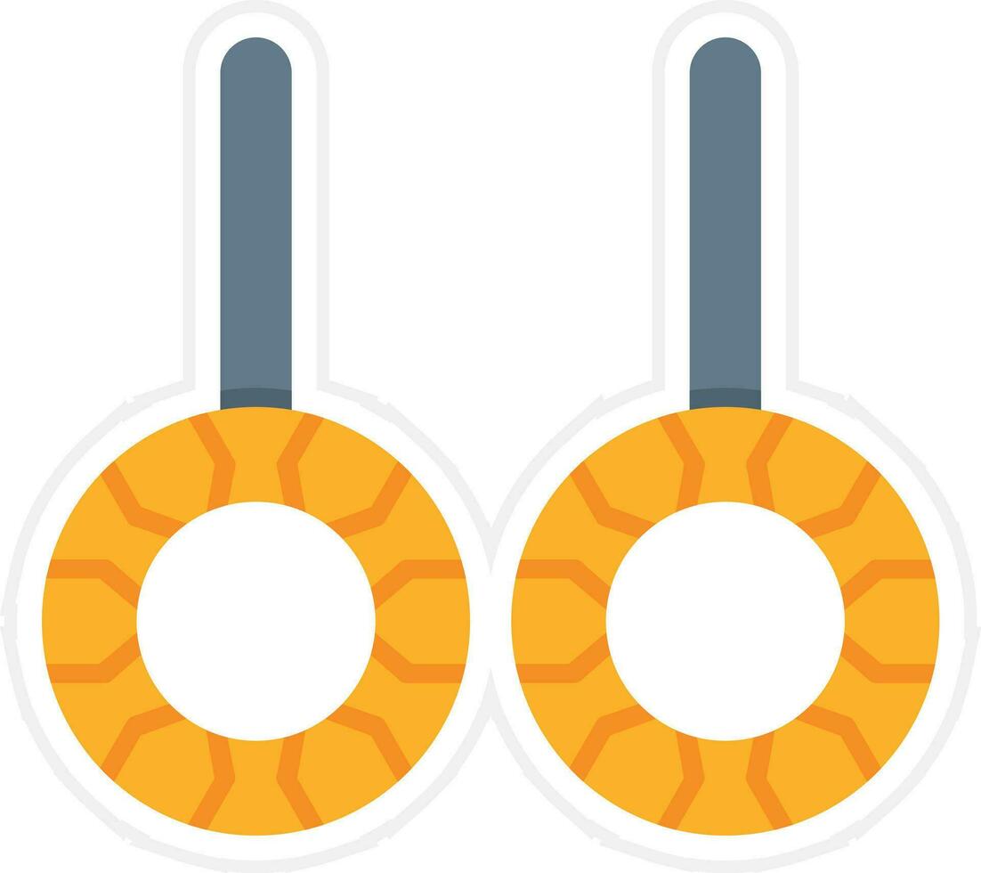 Gym Rings Vector Icon