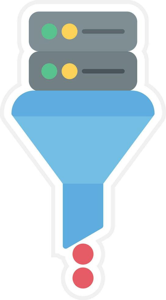 Data Filtering Vector Icon