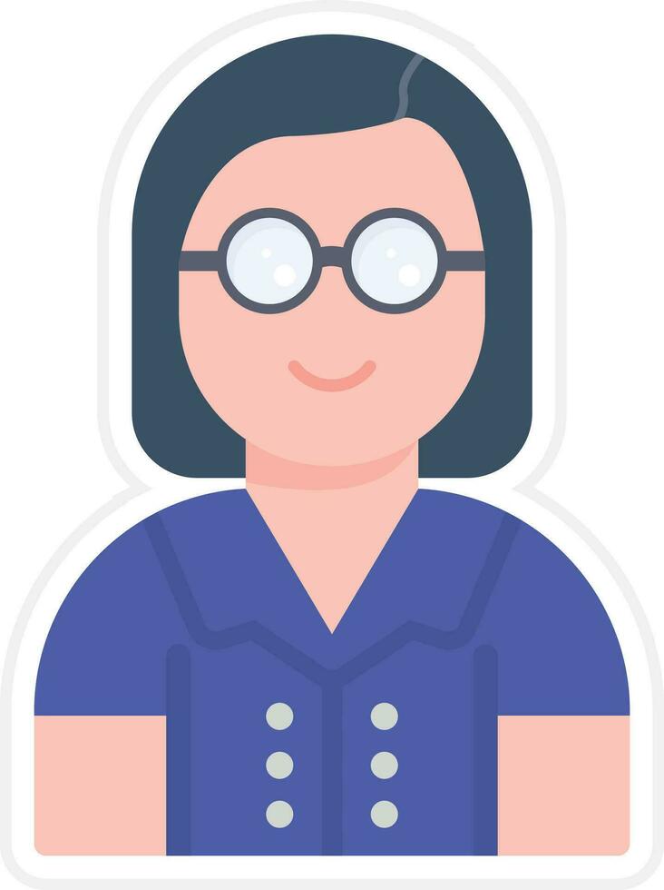 Female Professor Vector Icon