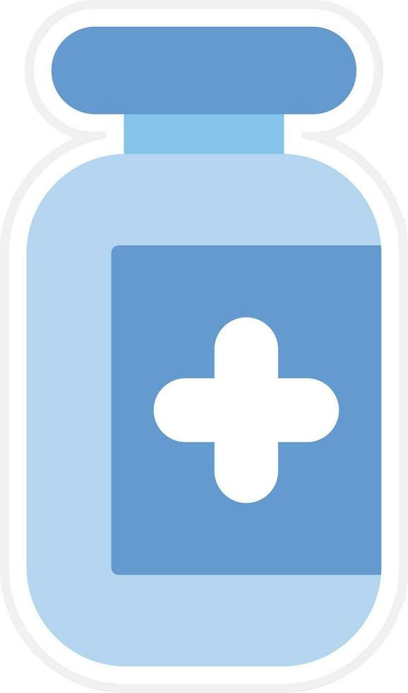 Pills Bottle Vector Icon