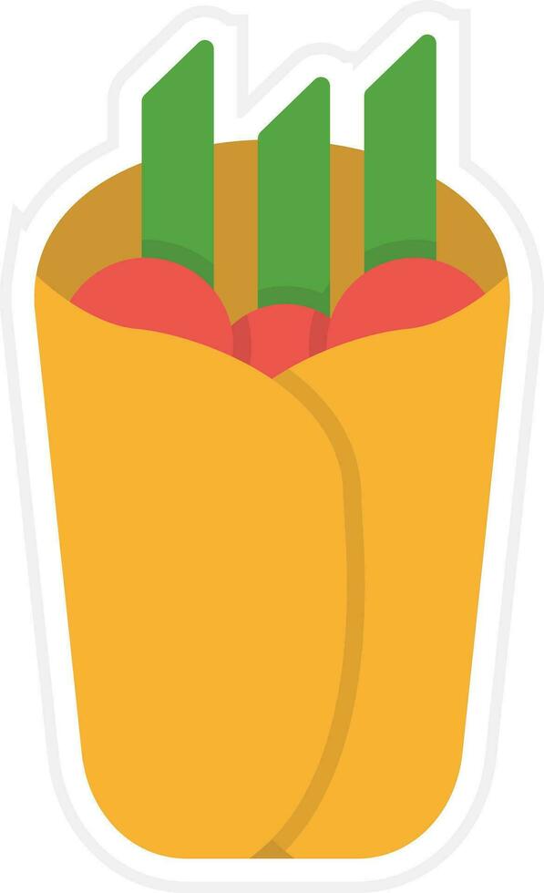 Burrito Vector Icon