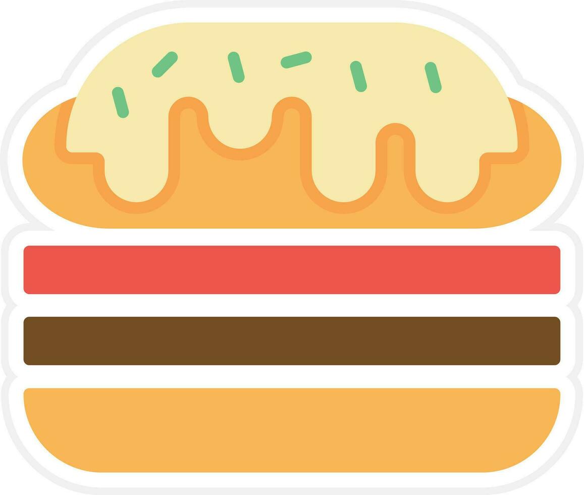 Cuban Sandwich Vector Icon