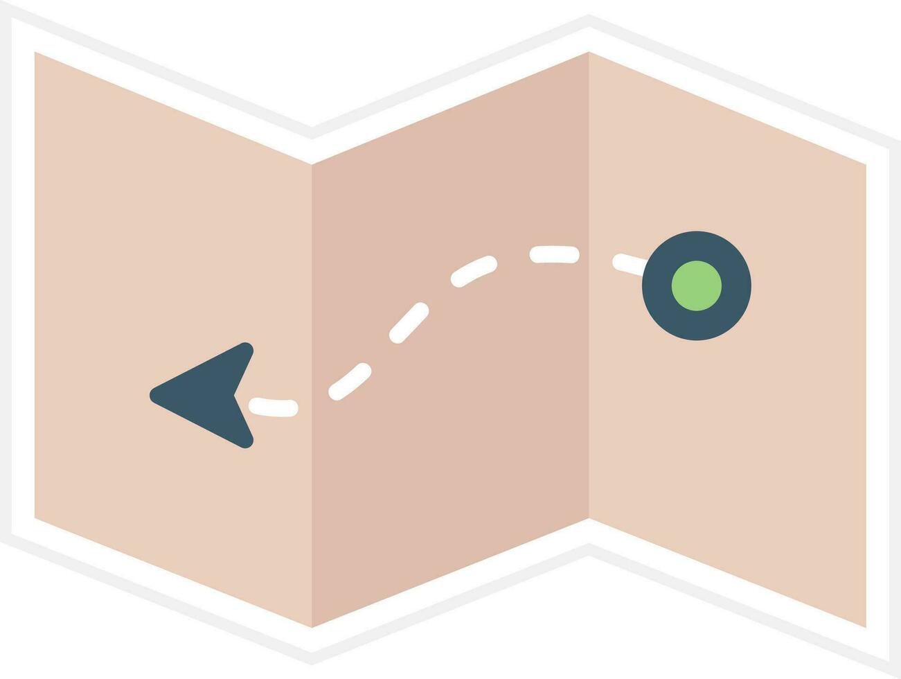 Paper Map Vector Icon