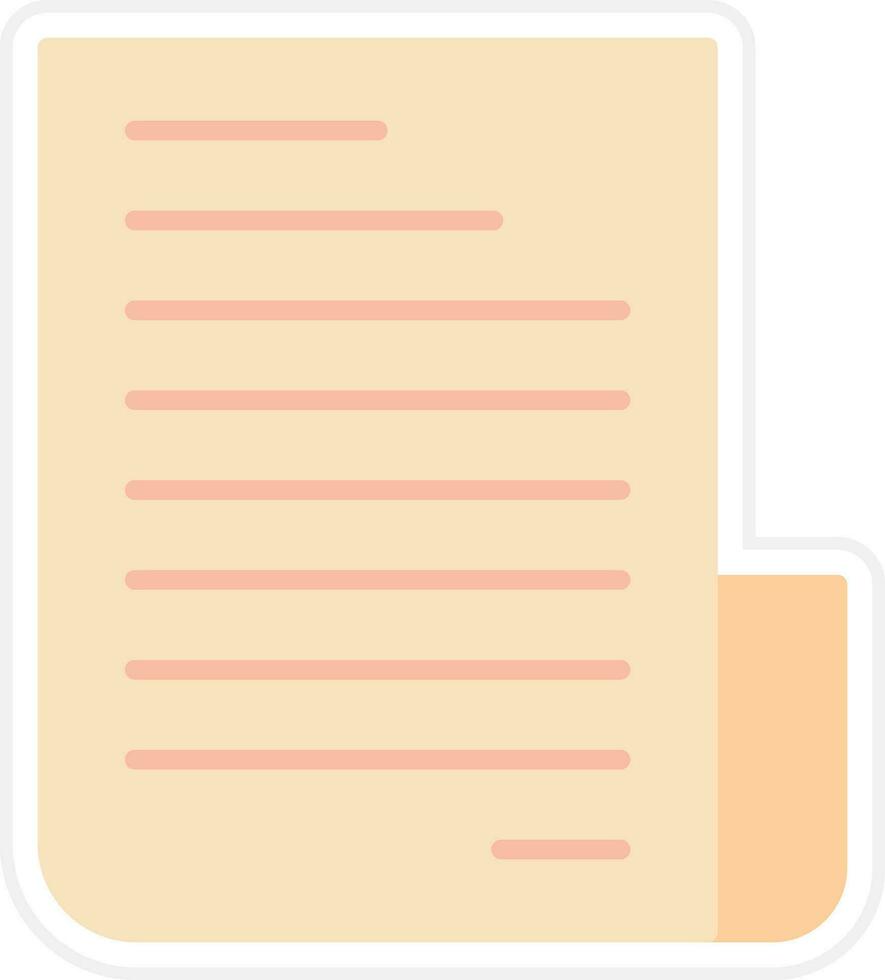 icono de vector de papel