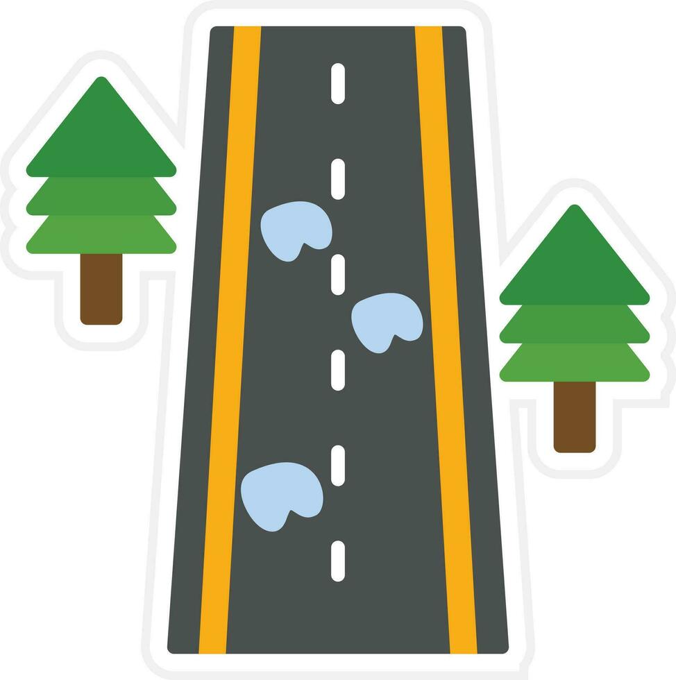 Unsealed Road Vector Icon