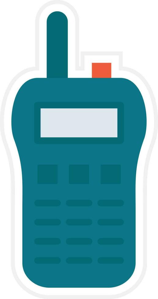 icono de vector de walkie-talkie