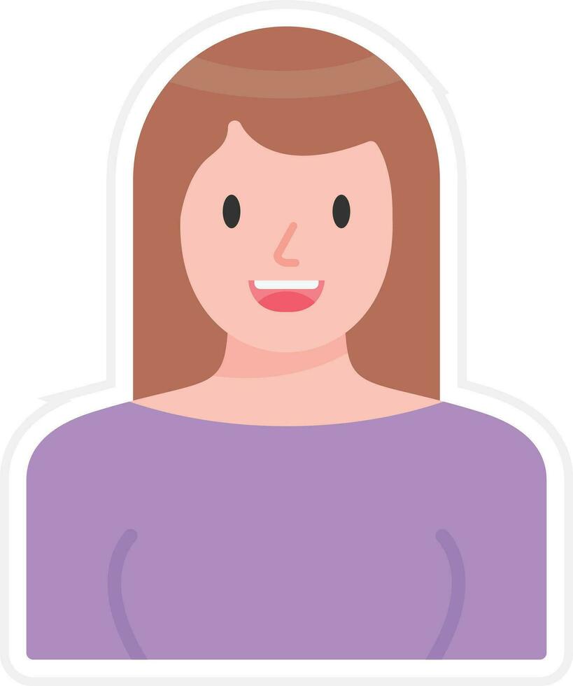 Young Lady Vector Icon
