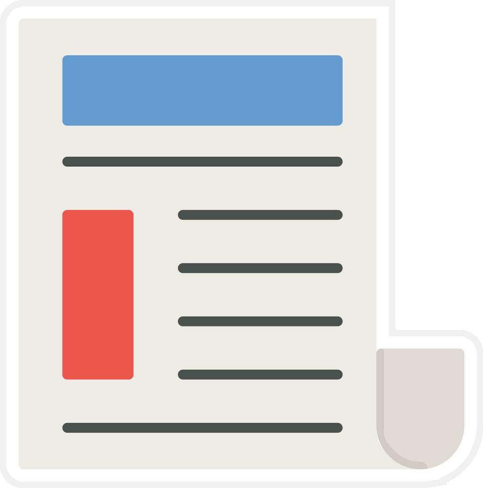 Newspaper Vector Icon