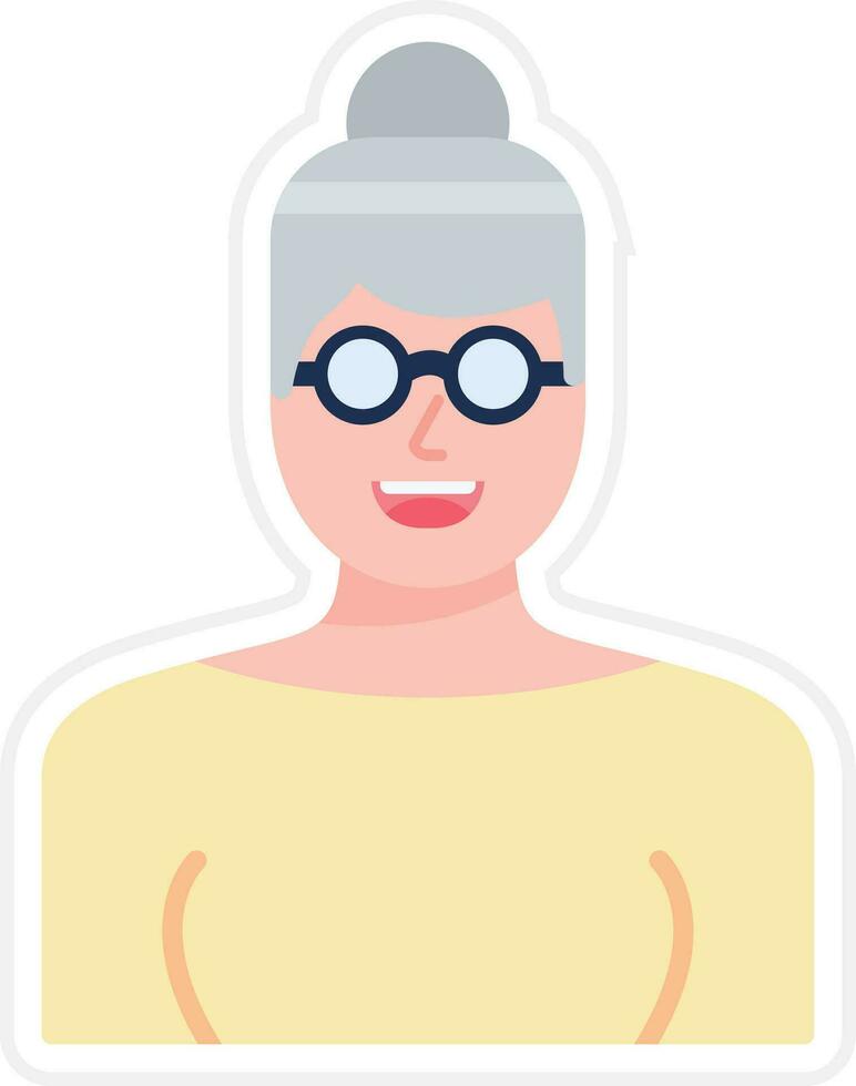 antiguo mujer vector icono