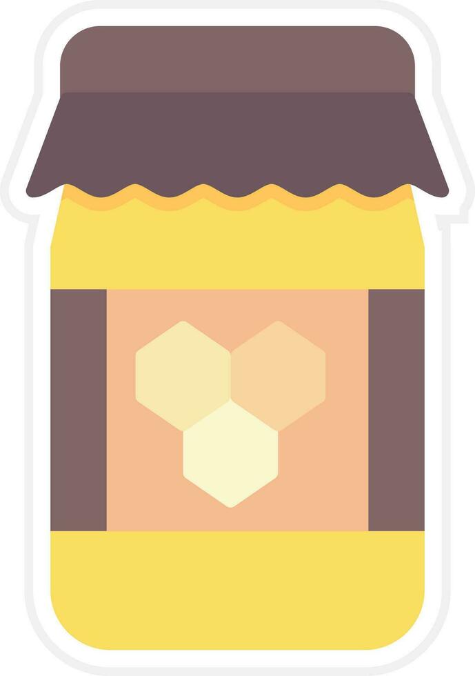 Honey Jar Vector Icon