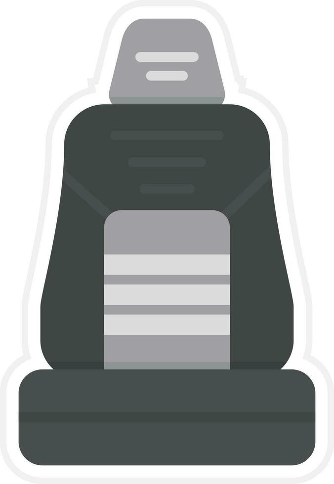 Racing Car Seat Vector Icon
