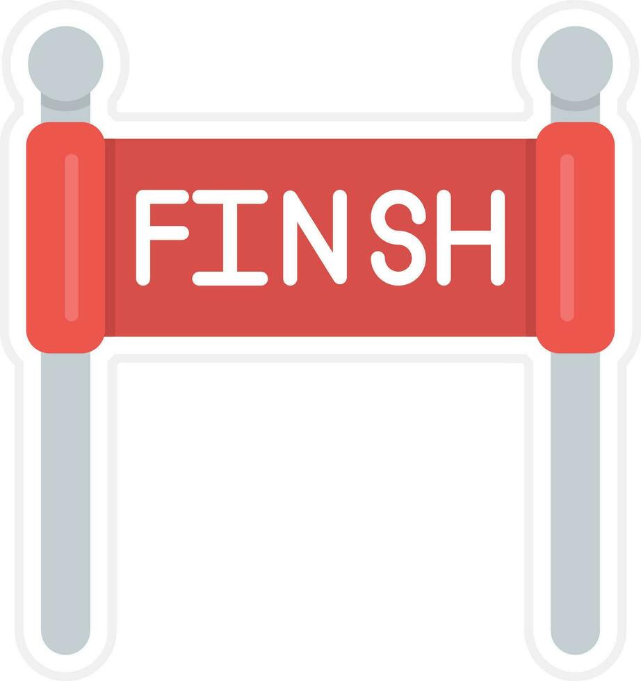 Finish Line Vector Icon