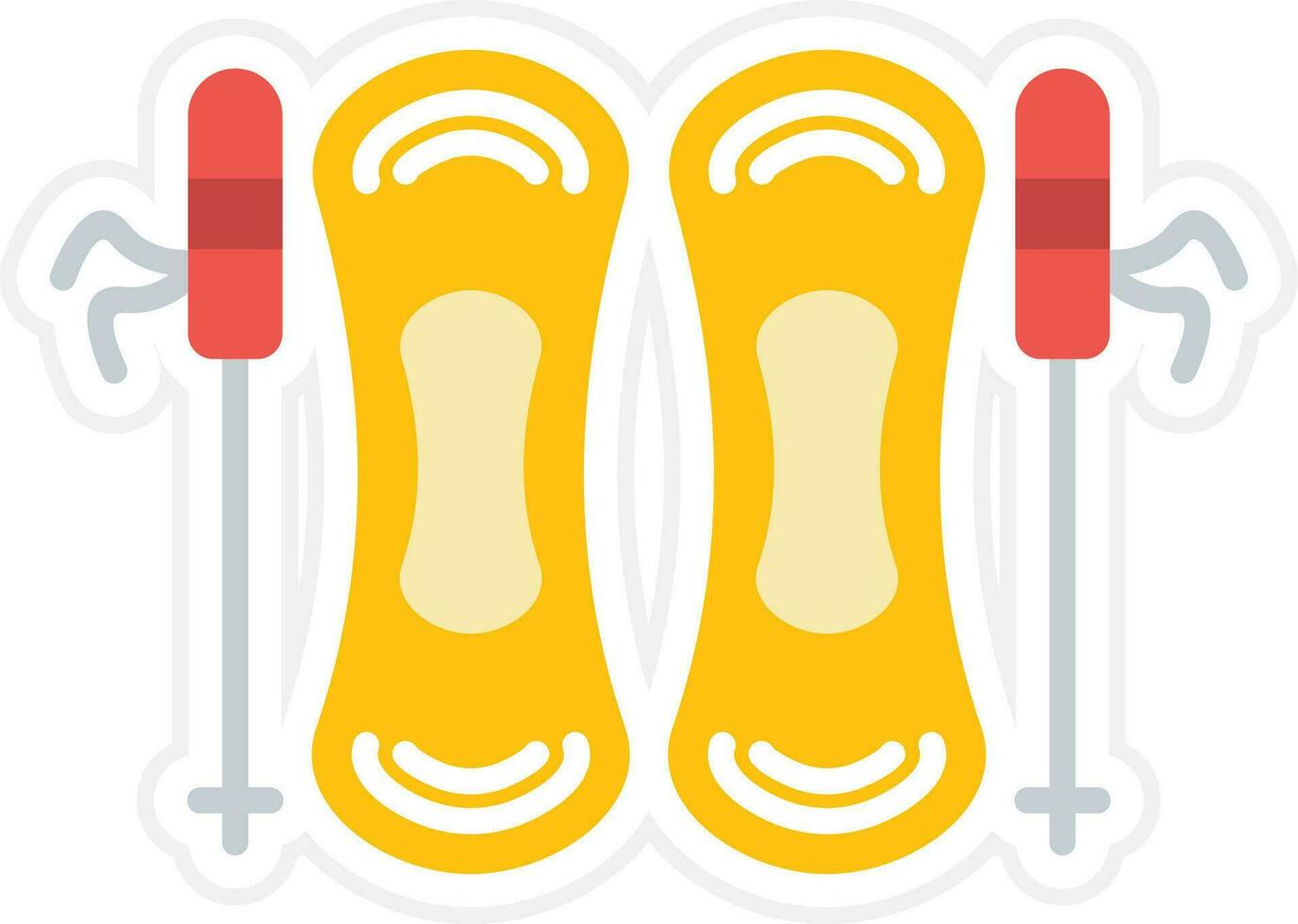 Skiing Vector Icon
